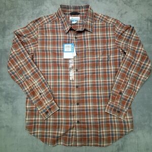 Columbia Vapor Ridge lll Men's L Long‎ Sleeve Button Up Shirt Outwear Plaid NWT
